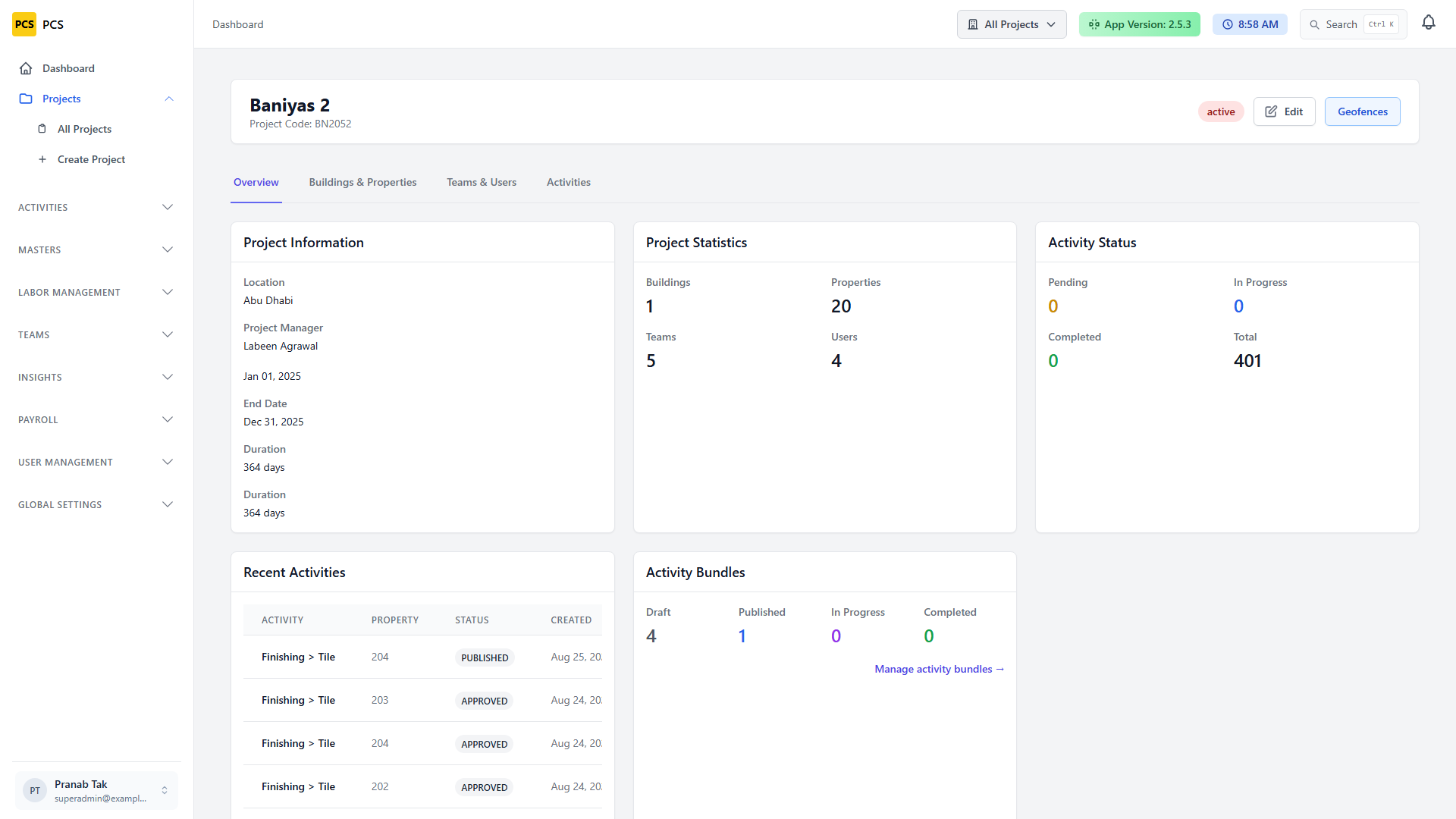 Project details